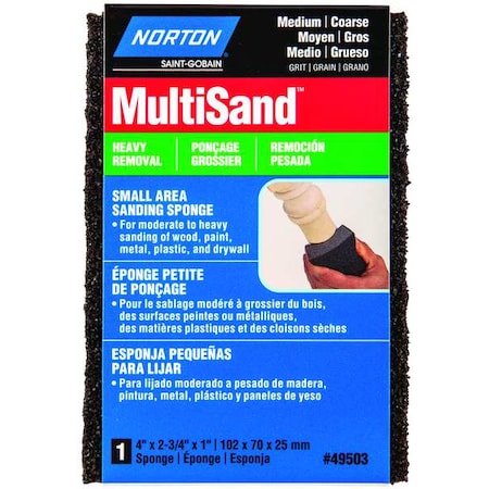 Sanding Sponge, XCrs/Med, 4x2-3/4x1 In MPN:07660749503