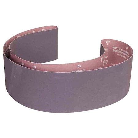 Sanding Belt, 6 in W, 89 in L, Coated, Aluminum Oxide, 80 Grit, Coarse, R215 Metalite, Brown MPN:07660760062