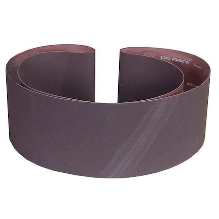 Sanding Belt, 6 in W, 89 in L, Coated, Aluminum Oxide, 100 Grit, Medium, R215 Metalite, Brown MPN:07660760063