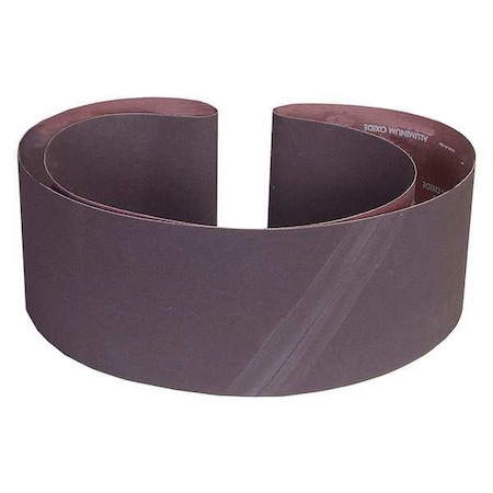 Sanding Belt, 6 in W, 89 in L, Coated, Aluminum Oxide, 120 Grit, Medium, R215 Metalite, Brown MPN:07660760064