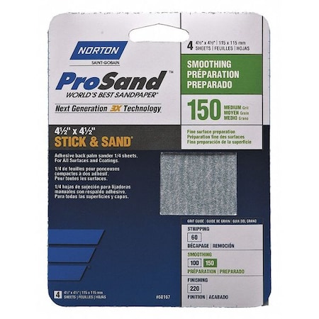 Sandpaper Sheet, 11 in L, 9 in W, PK20 MPN:07660768171