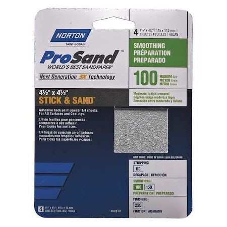 Sandpaper Sheet, 11 in L, 9 in W, PK20 MPN:07660768173