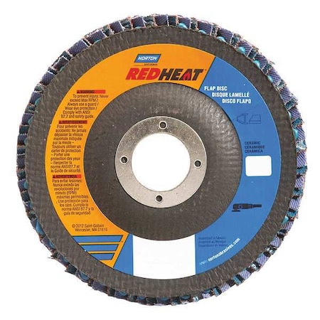 Flap Disc, 7 In x 120 Grit, 7/8 MPN:63642504338
