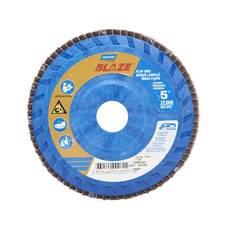 Fiber Disc, 5 in Dia, 7/8in Arbor, 40 Grit MPN:66254400262