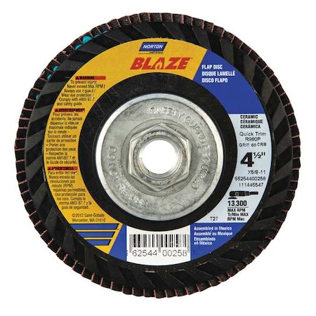 Fiber Disc, 5 in Dia, 7/8in Arbor, 120 Grit MPN:66254400519