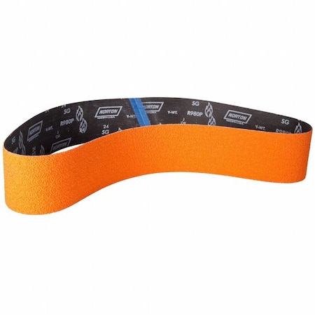 Sanding Belt, Coated, Ceramic, 120 Grit, Medium, Blaze R980P, Blaze MPN:66254416188