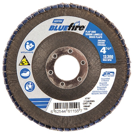 Fiber Disc, 4 1/2 in Dia, 7/8in Arbor MPN:66254461155