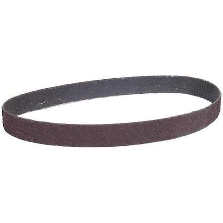Sanding Belt, 1/8 in W, 12 in L, Coated, Aluminum Oxide, 80 Grit, Medium, R283 Metalite, Brown MPN:66254491537