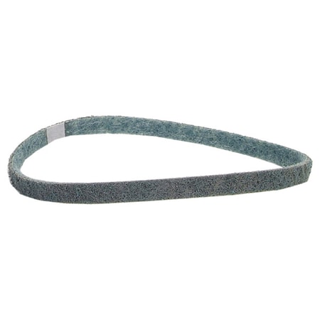 Surface-Conditioning Belt, 1/2 in W, 24 in L, Non-Woven, Aluminum Oxide, Not Applicable Grit, Blue MPN:66261019876