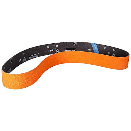 Sanding Belt, Coated, Ceramic, 100 Grit, Medium, Blaze R980P, Blaze MPN:66261043462
