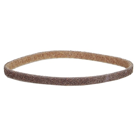 Surface-Conditioning Belt, 1/2 in W, 18 in L, Non-Woven, Aluminum Oxide, Not Applicable Grit, Brown MPN:66261055309