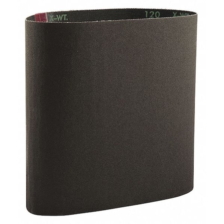 Sanding Belt, 8 in W, 19 in L, Coated, Aluminum Oxide, P120 Grit, Medium, Neon R766X, Black MPN:66261104951
