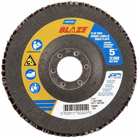 Flap Disc, Ceramic, Type 29, 5