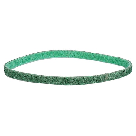 Surface-Conditioning Belt, 1/4 in W, 18 in L, Non-Woven, Aluminum Oxide, Not Applicable Grit, Fine MPN:66623333424