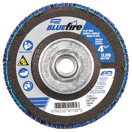 Flap Disc, 13, 300 rpm, 60 Grit, 29-Type, PK2 MPN:66623341105