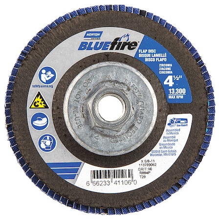 Flap Disc, 13, 300 rpm, 80 Grit, 29-Type, PK2 MPN:66623341106