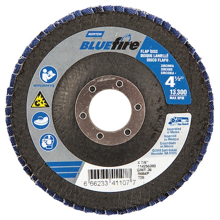 Fiber Disc, 4 1/2 in Dia, 7/8in Arbor, PK2 MPN:66623341107