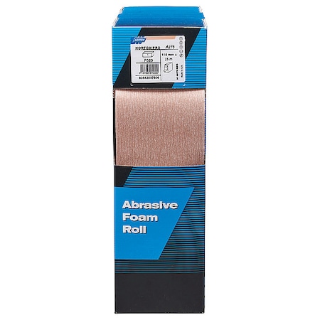 Sanding Foam Pad Roll, 4 1/2in W, 82ft L MPN:66623357606