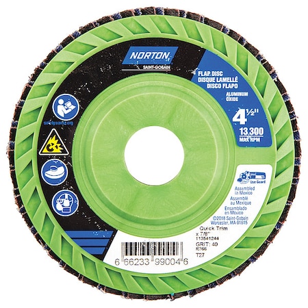 Fiber Disc, 4 1/2 in Dia, 7/8in Arbor MPN:66623399004