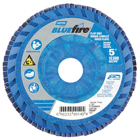 Fiber Disc, 5 in Dia, 7/8in Arbor, P40 Grit MPN:66623399149