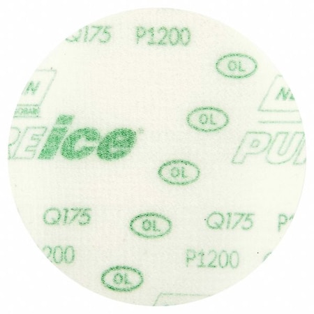 Hook-and-Loop Sanding Disc, Aluminum Oxide, P1200 Grit, Coated Type, Q175 MPN:77696088715