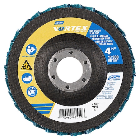 Flap Disc, Aluminum Oxide, 4 1/2