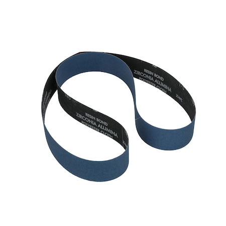Sanding Belt, Coated, Zirconia Alumina, 180 Grit, Fine, BlueFire R823P MPN:78072702695