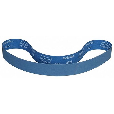 Sanding Belt, 1 1/2 in W, 60 in L, Coated, Zirconia Alumina, 220 Grit, Very Fine, BlueFire R823P MPN:78072708871