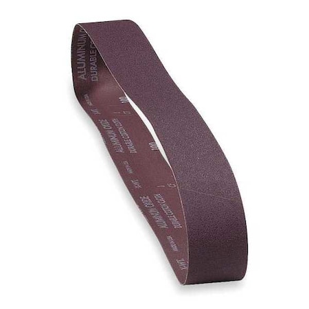 Sanding Belt, 2 in W, 48 in L, Coated, Aluminum Oxide, 60 Grit, Coarse, R228 Metalite, Brown MPN:78072721240
