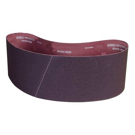 Sanding Belt, 4 in W, 36 in L, Coated, Aluminum Oxide, 120 Grit, Medium, R228 Metalite, Brown MPN:78072722080
