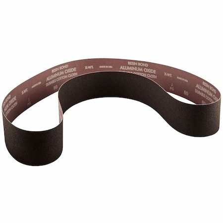 Sanding Belt, Coated, Aluminum Oxide, 100 Grit, Medium, R228 Metalite MPN:78072722085