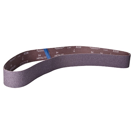 Sanding Belt, Coated, Aluminum Oxide, 40 Grit, Extra Coarse, R228 Metalite MPN:78072722180
