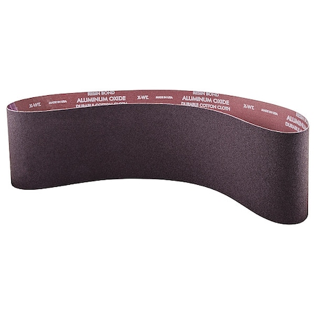 Sanding Belt, 6 in W, 48 in L, Coated, Aluminum Oxide, 60 Grit, Coarse, R215 Metalite, Brown MPN:78072722575