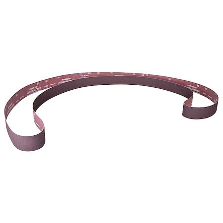 Sanding Belt, 8 in W, 107 in L, Coated, Aluminum Oxide, 80 Grit, Coarse, R228 Metalite, Brown MPN:78072722775