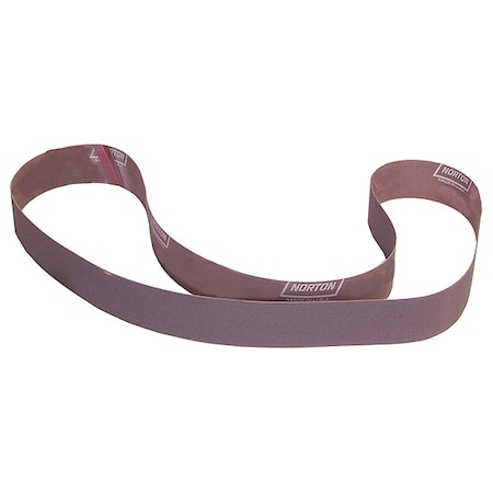 Sanding Belt, 2 in W, 72 in L, Coated, Aluminum Oxide, 100 Grit, Medium, R228 Metalite, Brown MPN:78072723235