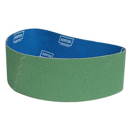 Sanding Belt, 6 in W, 48 in L, Coated, Zirconia Alumina, 60 Grit, Coarse, BlueFire R884P, Green MPN:78072727256