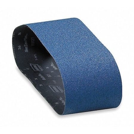 Sanding Belt, 6 in W, 48 in L, Coated, Zirconia Alumina, 50 Grit, Coarse, BlueFire R821P, Blue MPN:78072727696