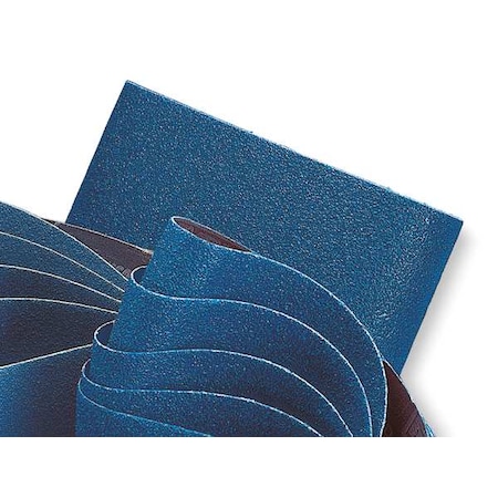 Sanding Belt, 1/2 in W, 24 in L, Coated, Zirconia Alumina, 100 Grit, Medium, BlueFire R823P, Blue MPN:78072753076