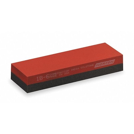 Combination Grit Benchstone, 8 in W, 2 in L, 1 in H, Silicon Carbide, Gray MPN:61463685455
