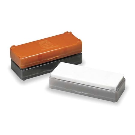 Combination Grit Benchstone, 8 in W, 2 in L, 1 in H, Aluminum Oxide, Gray MPN:61463685755