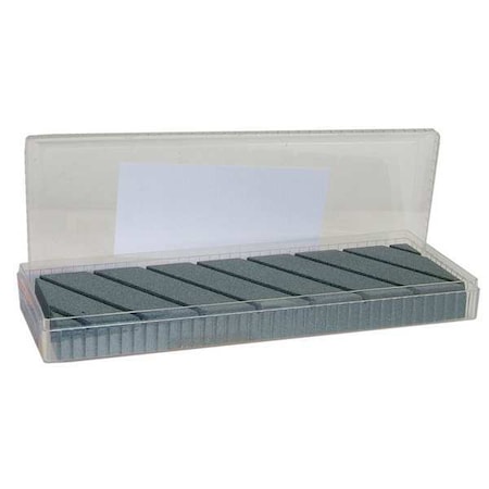 Single Grit Sharpening Stone, 9 in W, 3 in L, 3/4 in H, Silicon Carbide, 100 Grit, Green MPN:69936687444