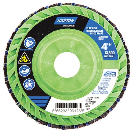 4-1/2 X 7/8 Gemini Pl Flat Fl Dc T27 P36 Gr R766 MPN:66623399126