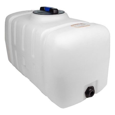 Utility Tank, 23 in, White, Rectangular MPN:42341-DS