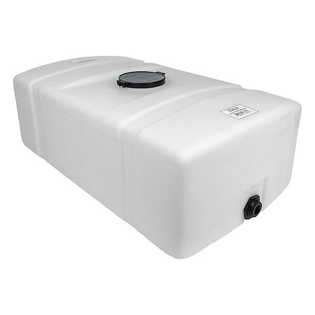 Utility Tank, 15 in, White, Rectangular MPN:43839-DS