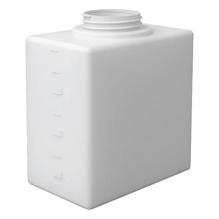 Utility Tank, 18 in, White, Rectangular MPN:44852-DS