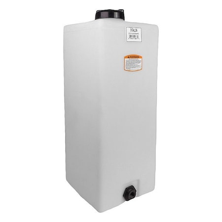 Utility Tank, 43 in, White, Rectangular MPN:44873-DS
