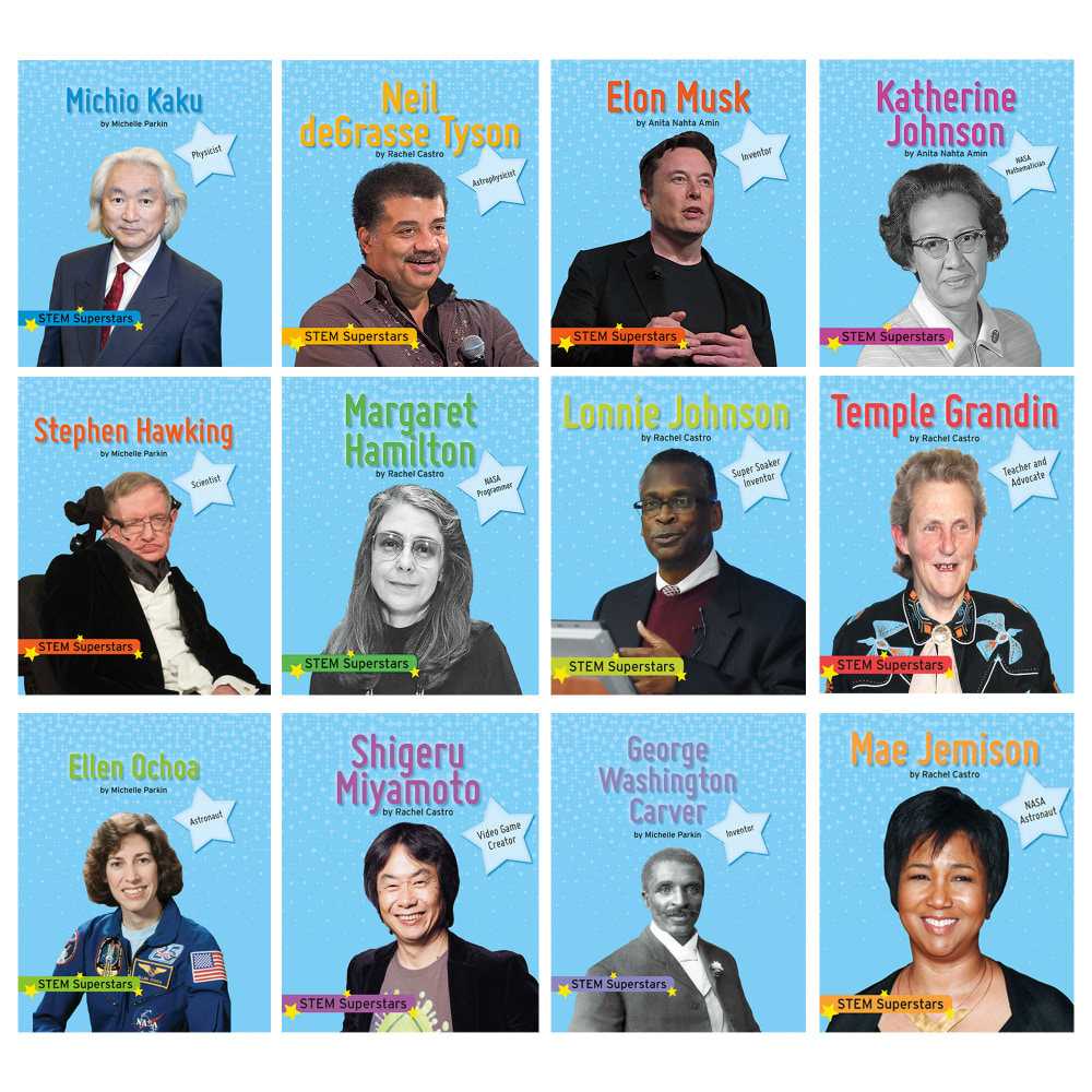 Norwood House Press STEM Superstars Books, Set Of 12 Books MPN:NW-SSPBCSS23
