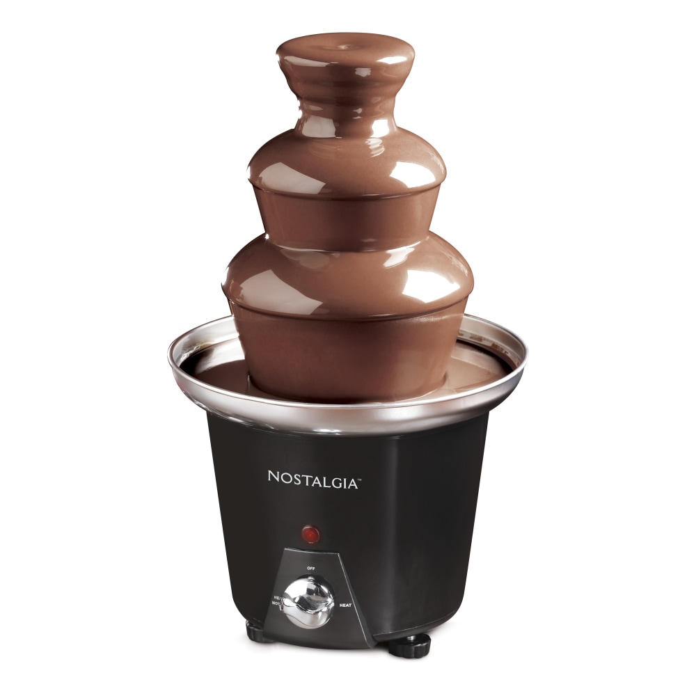 Nostalgia Electrics Mini Chocolate Fondue Fountain, Black MPN:CFF965
