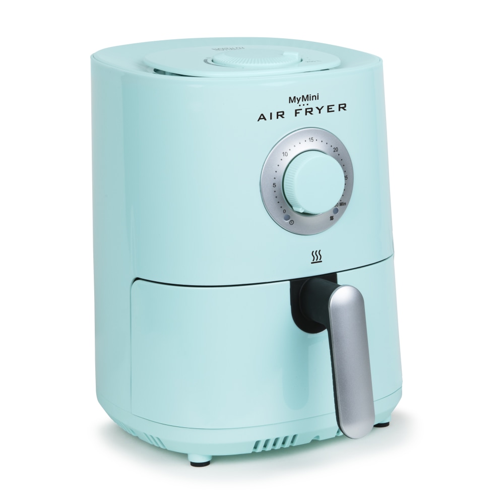 Nostalgia MyMini 1-Qt Air Fryer, 8-13/16inH x 9-7/8inW x 7-13/16inD, Aqua MPN:082677003492