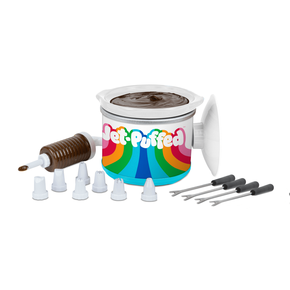 Nostalgia Jet-Puffed Chocolate Dipping Pot, 5-3/4inH x 6-1/2inW x 6-1/2inD, White MPN:810061701613